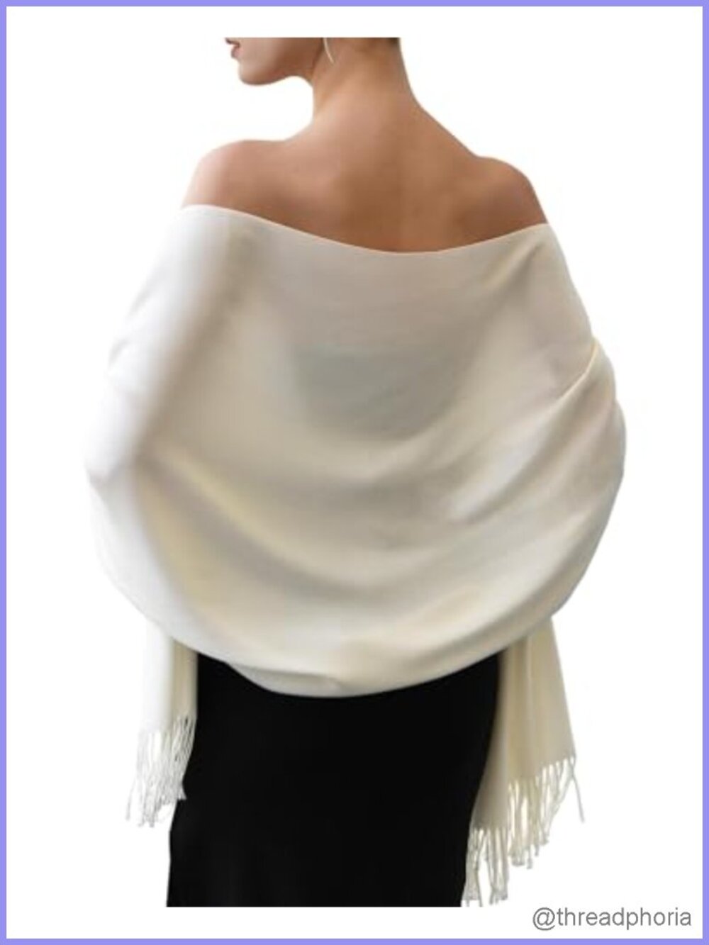 Cashmere Feel Shawl Wrap Scarf Pashmina Wedding Travel